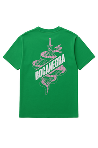 T-shirt Serpiente & Daga verde